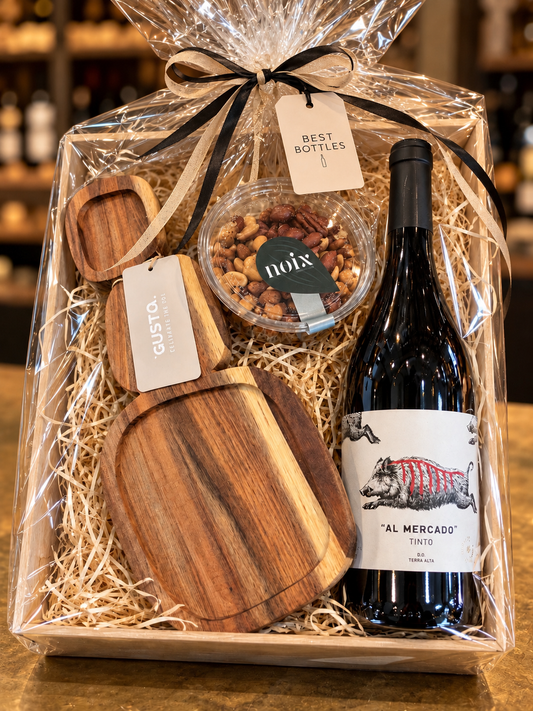 Witte wijn en chocolade pakket