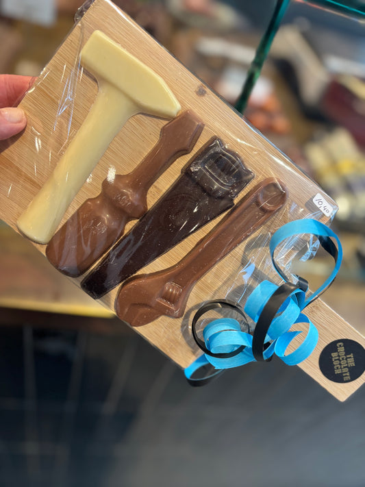Chocolade Gereedschap voor Vaderdag van Chocolaterie The Chocolate Block in Breda
