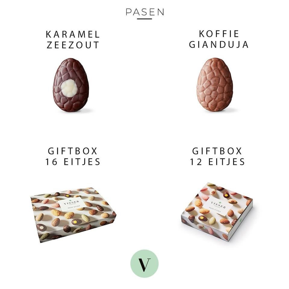 Paas assortiment van Visser Chocolade