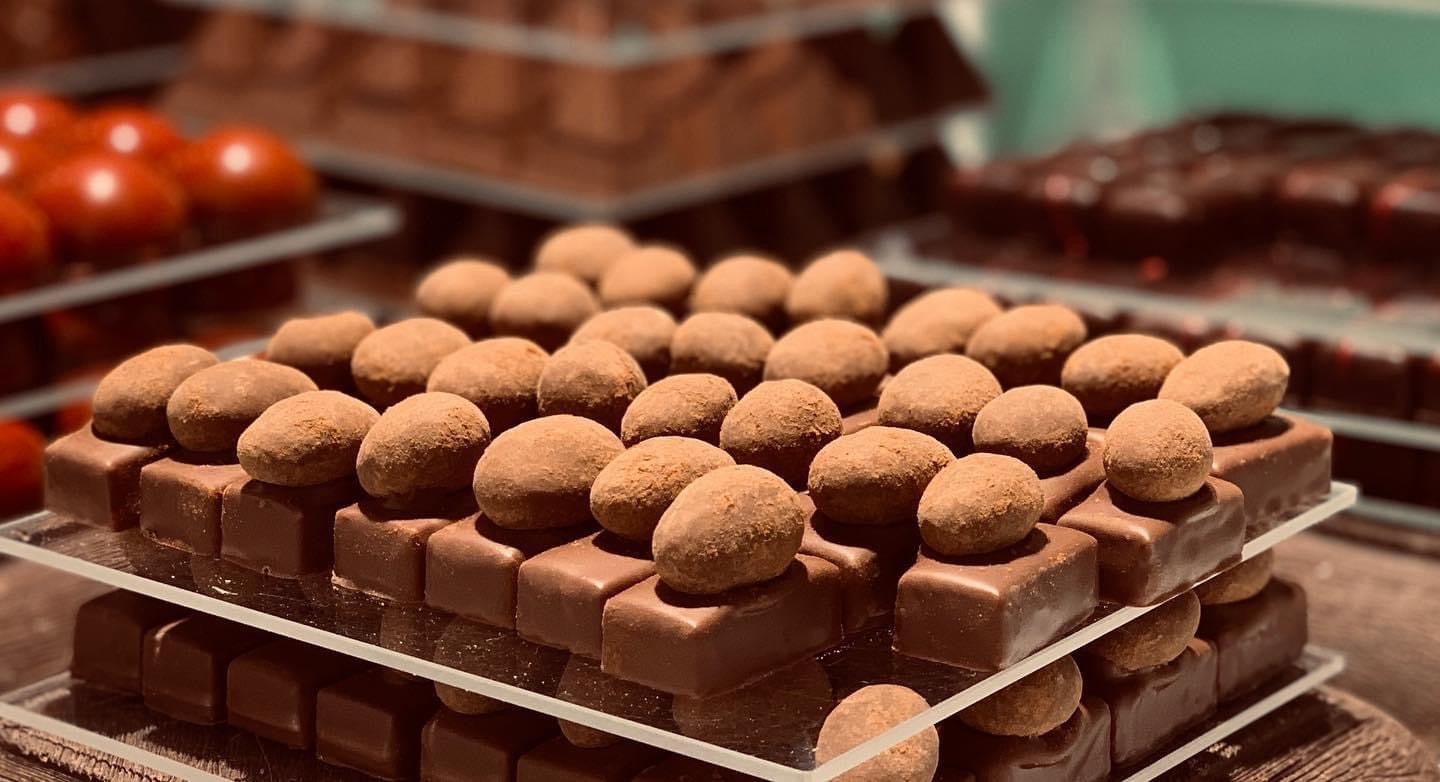 The Chocolate Block Visser Chocolade en wijn in luxe verpakking