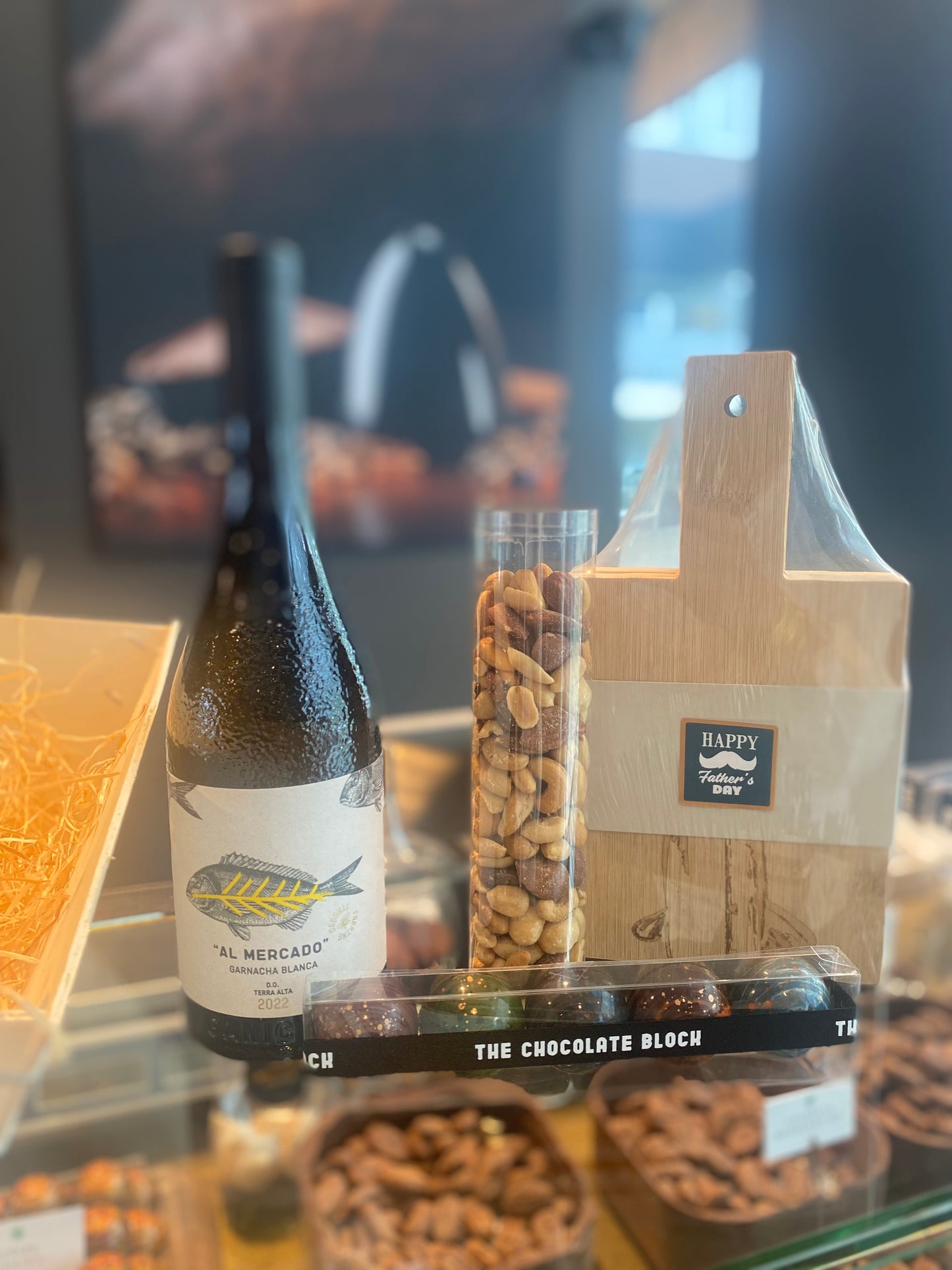 Witte wijn en chocolade pakket
