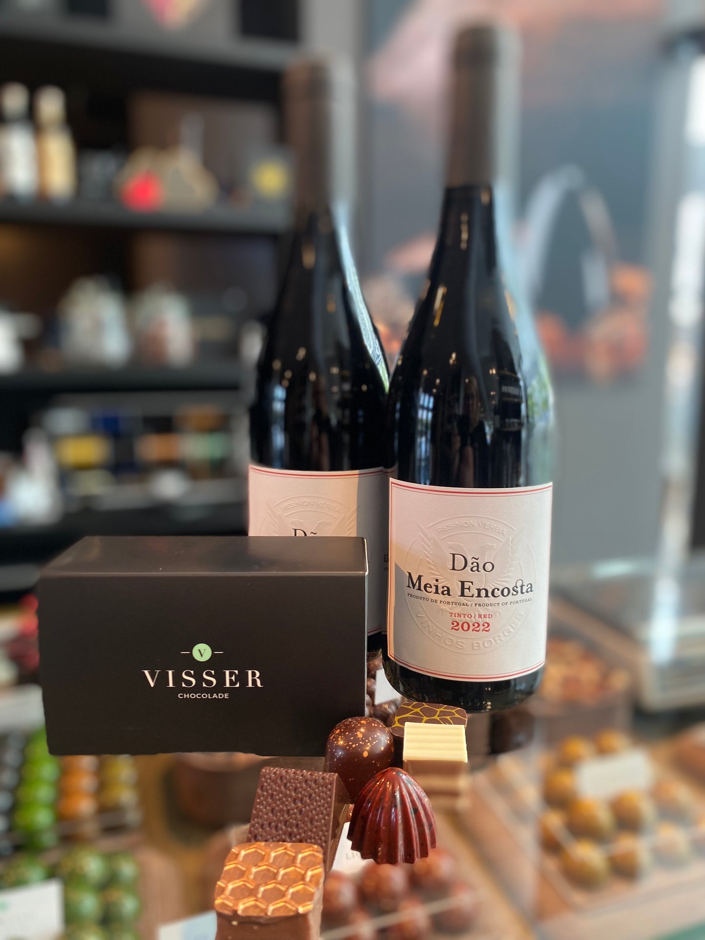 Wijn en chocolade van Best Bottles en The Chocolate Block