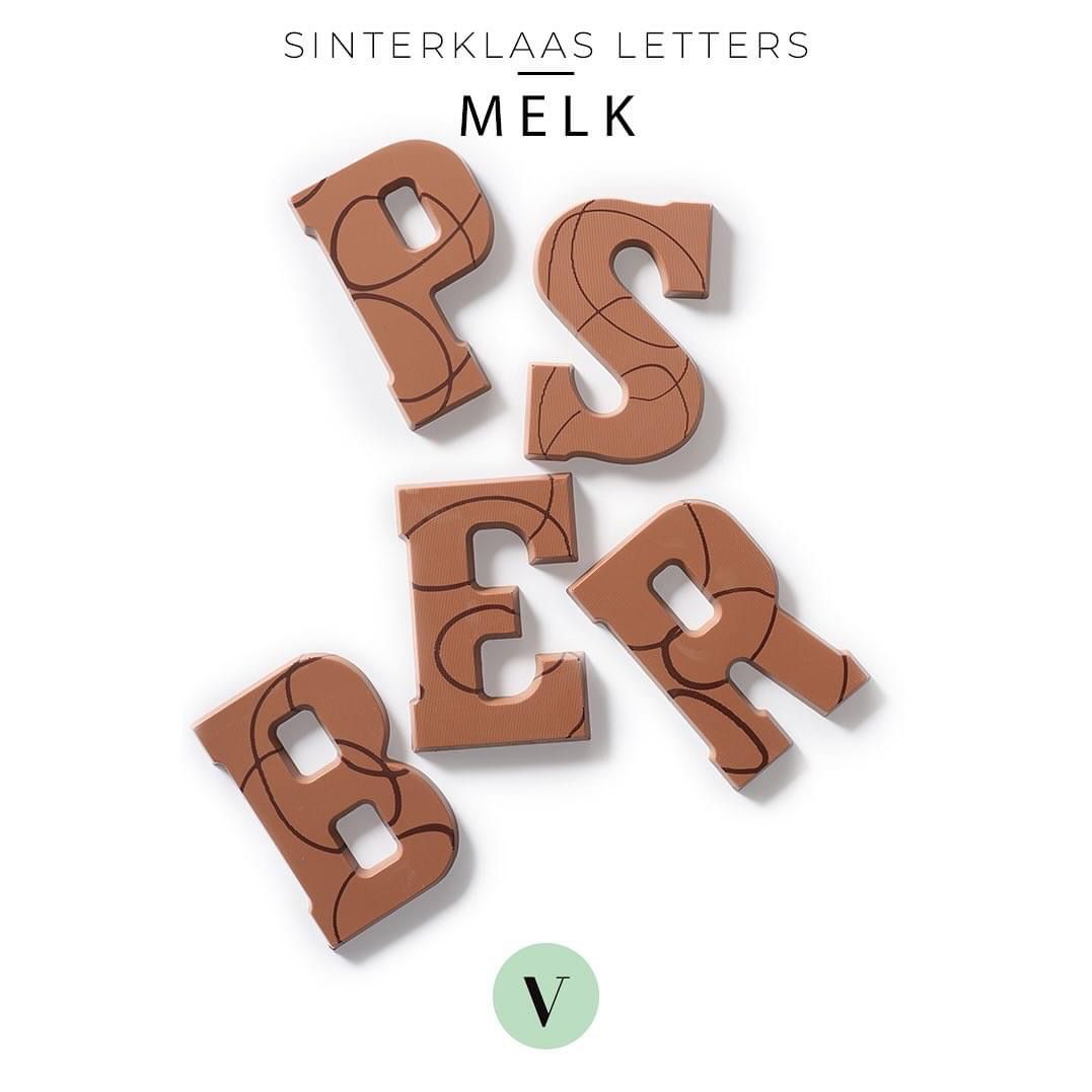 Ambachtelijke chocoladeletters van Visser Chocolade