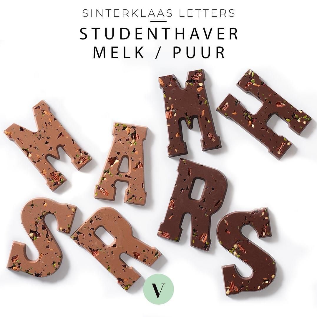 chocoladeletters van Chocolaterie The Chocolate Block
