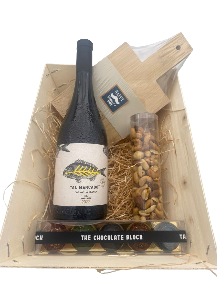 Witte wijn en chocolade pakket
