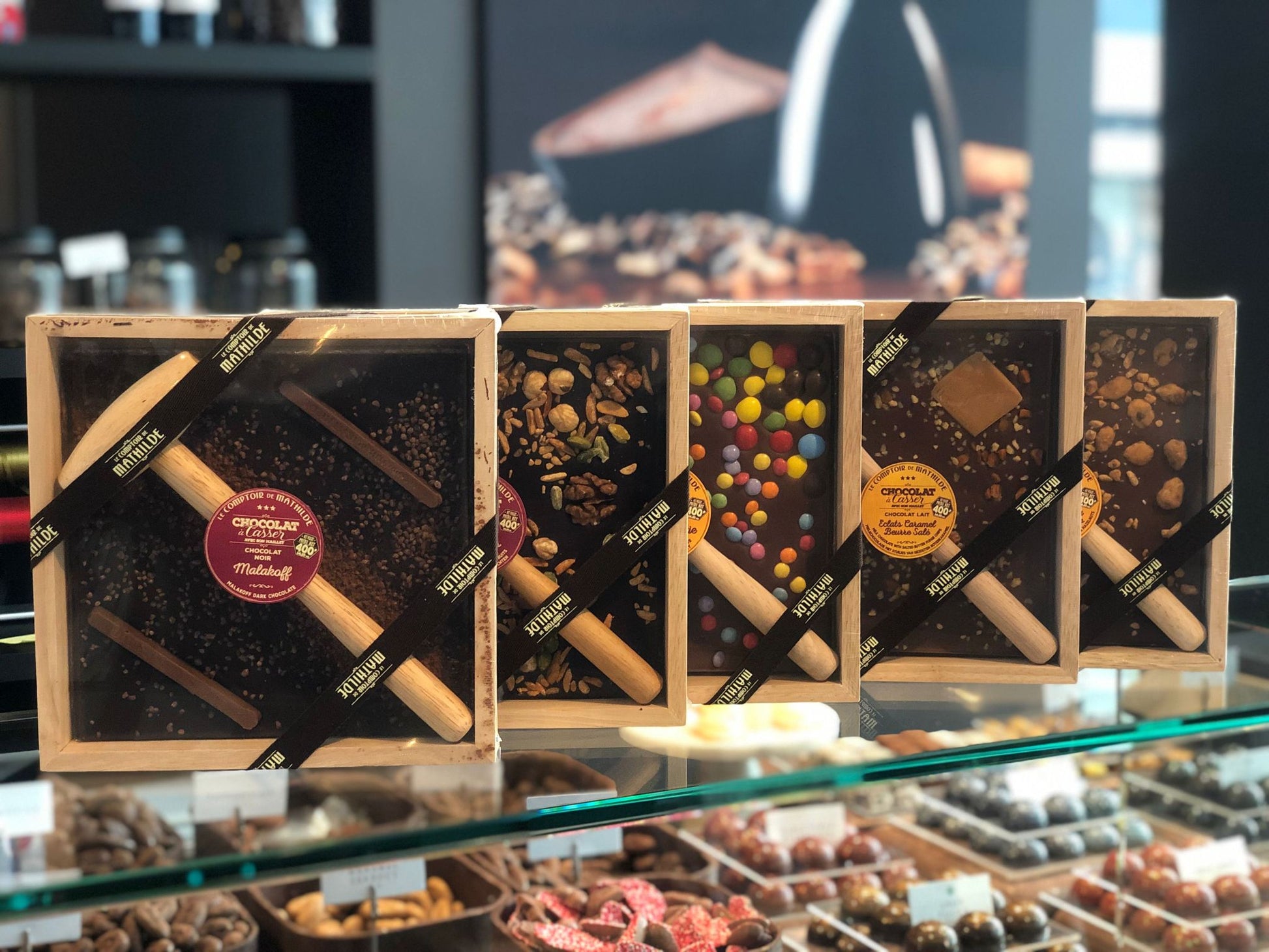 Le Comptoir de Mathilde kistje chocolade met hamer