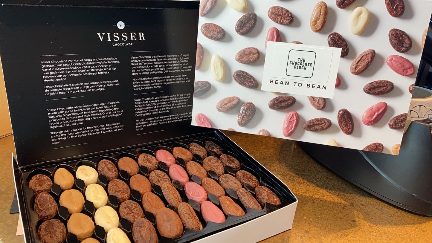 Bean to Bean giftbox van Visser Chocolade