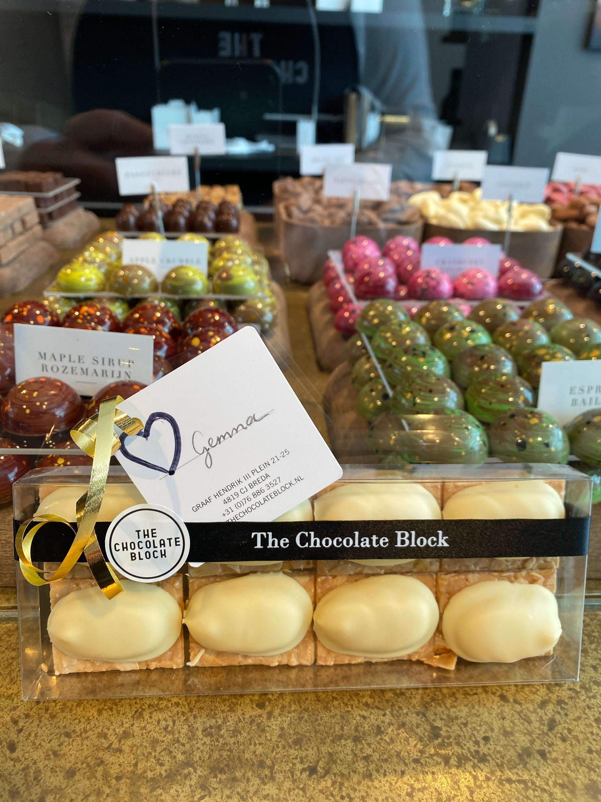 Zwevezeelse Florentines van Chocolaterie The Chocolate Block 